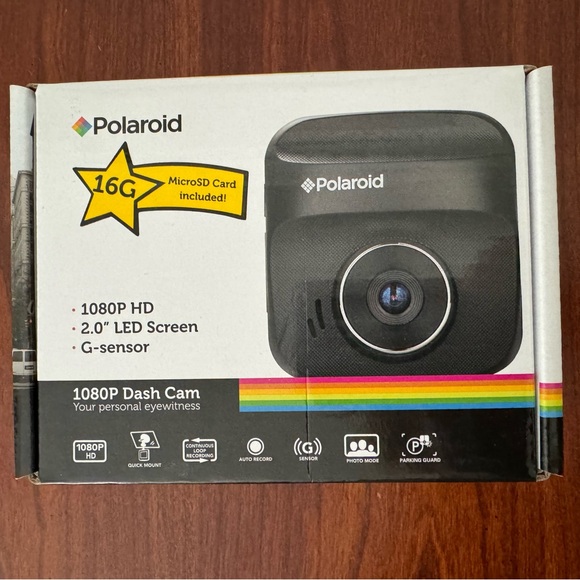 Polaroid 1080P HD Dash Cam Car Dashcam 2" LED Display Screen BLACK PD-E73H - Picture 1 of 6
